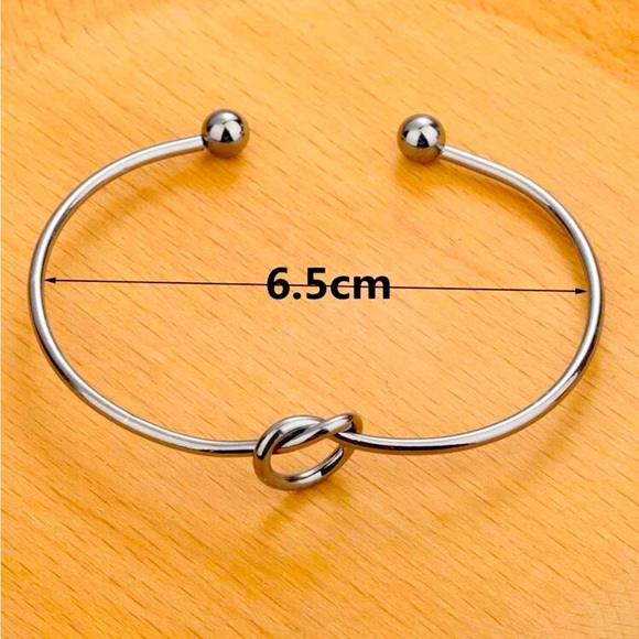 Infinity Knot Bangle Bracelet - Picture 2 of 3